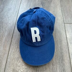 Rey to Z Royal Blue Kids Toddler Hat with 'R' Embroidery
